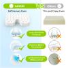 AUVON Wheelchair Seat Cushions for Sciatica, Back, Coccyx, Pressure Sore and Ulcer Pain Relief, Memory Foam Pressure Relief Cushion with Detachable Safety Strap, Breathable & Waterproof Fabric view 2