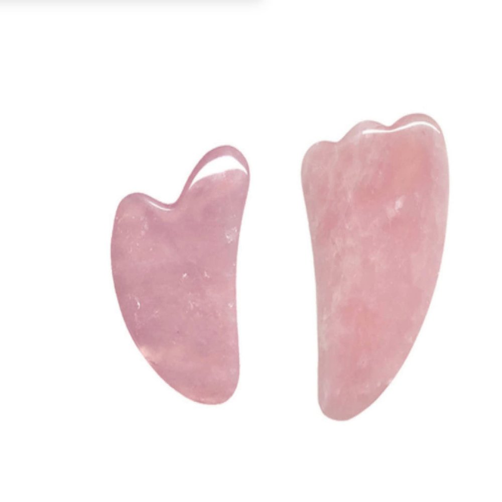 9PCs Rose Quartz Gouache Gua Sha Massage Tool Gua Sha Natural Stone Natural Jade Gouache Beauty Massage Tools,NO.11