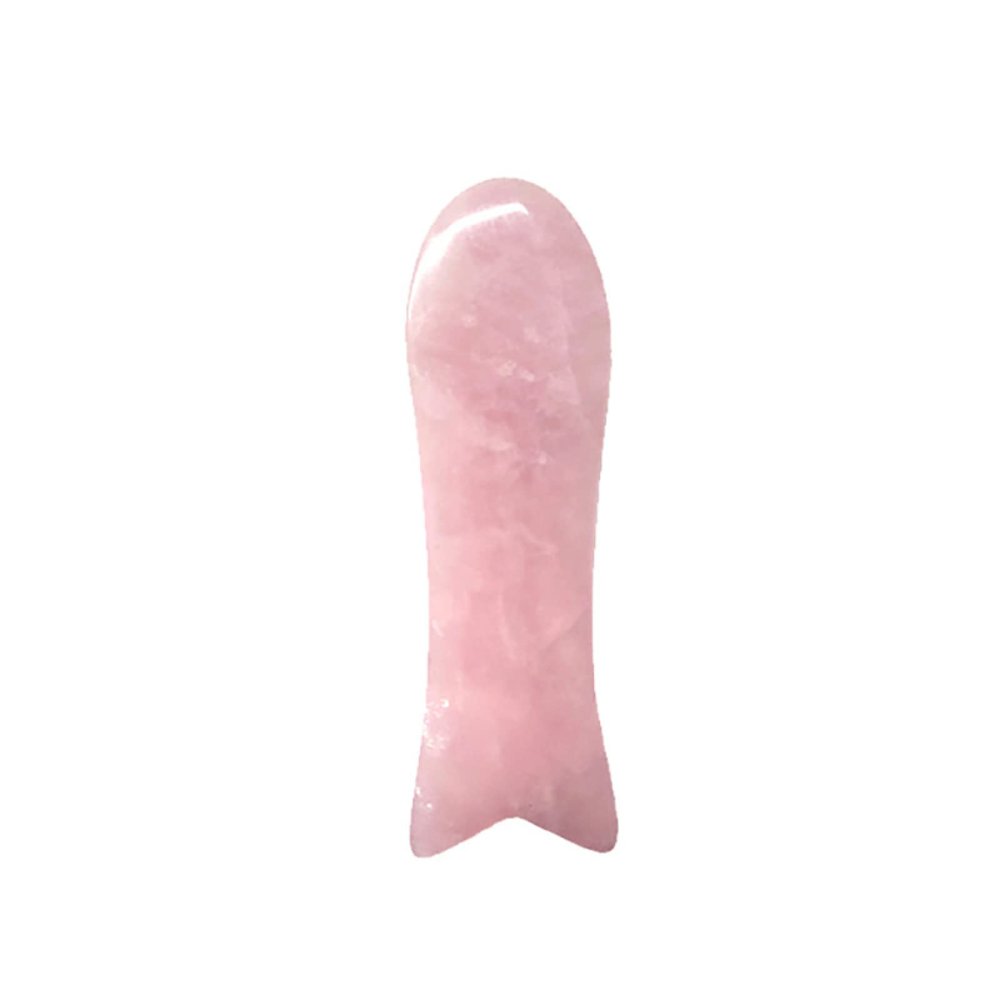 9PCs Rose Quartz Gouache Gua Sha Massage Tool Gua Sha Natural Stone Natural Jade Gouache Beauty Massage Tools,NO.6