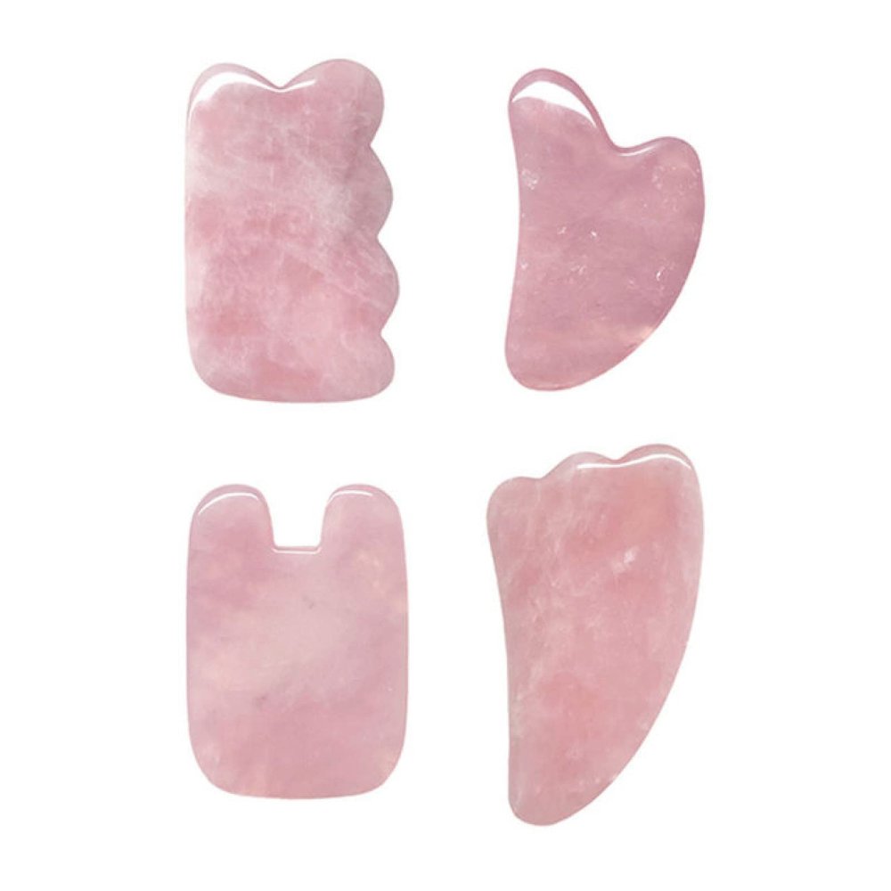 9PCs Rose Quartz Gouache Gua Sha Massage Tool Gua Sha Natural Stone Natural Jade Gouache Beauty Massage Tools,NO.16