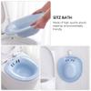DOITOOL Sitz Bath Plastic Toilet Seat Basin for Postpartum Care Squat Basin Wash for Pregnant Women and Bidet Users view 2