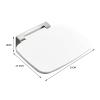 Folding Shower Seat, Wall Mounted Stool, Fold Up Bath Shower Chair, Maximum Load 300KG Shower Bench, Fold Down Bathroom Stool for Elderly Seniors Disabled Adults view 2