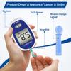 100 Test Strips & 100 Lancets for GlucoLeader Enhance Blood Sugar Monitor - Made in Taiwan - (Meter not Included). view 2