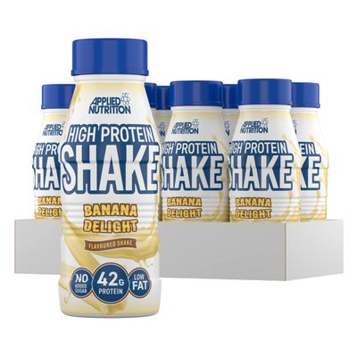 Applied Nutrition Protein RTD  Ready-to-Drink Protein Shake, Convenient Protein Source (Banana Delight) (8 x 500ml)