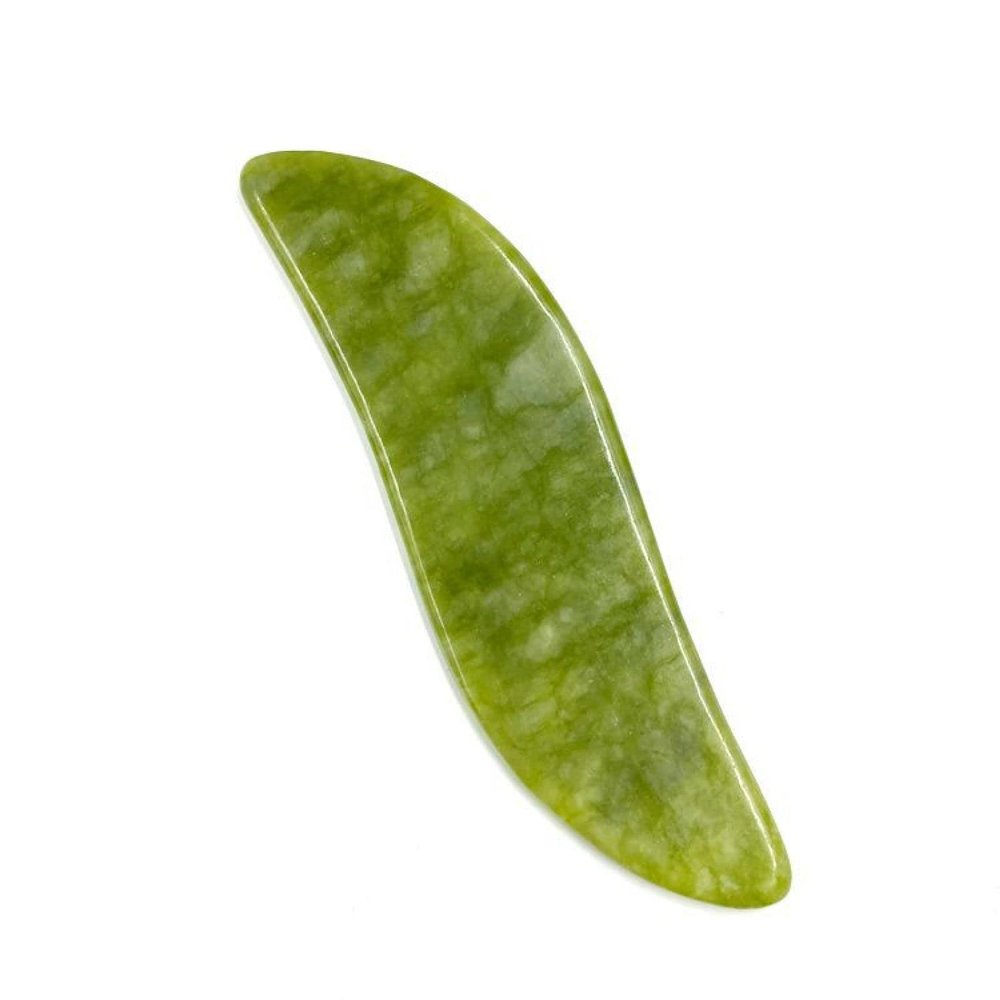 Natural Jade Gua Sha Scraper Board Massage Rose Quartz Jade Guasha Stone,03