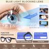 EYEGUARD 2 Pack Oversized Reading Glasses for Women, Retro Blue Light Blocking Readers with Spring Hinges, black/red +2.00 diopter view 4