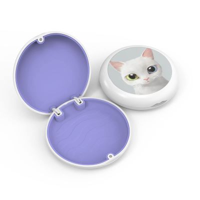 Aligner and Retainer Case, YOUYA DENTAL 1PCS Solid Orthodontic Aligner Retainer Case Denture False Box, Mouthguard Case Holder Protective Case without Mirror for Oral Care Dentisty-White