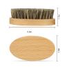Beard Brush with Storage Bag, 100% Boar Bristle Brush for Daily Beard Care, Beard Brush for Men Travel view 2