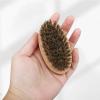 Beard Brush with Storage Bag, 100% Boar Bristle Brush for Daily Beard Care, Beard Brush for Men Travel view 3