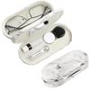 MULOVE Eyeglass and Contact Lens Case, 2 in 1 Portable Glasses with Marbling, Multifunction, Durable, Compact, Double Storage Kit,Marble Color view 1