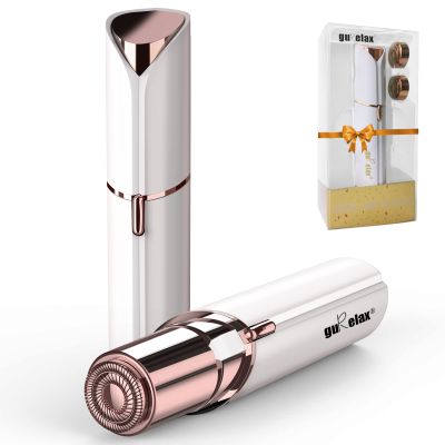 Gurelax Facial Hair Remover for Women, USB Rechargeable Painless Face Hair Removal Device with LED Light for Peach Fuzz, Chin, Cheek, Festival Gift Box Packaging