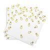 100 Pack 6.3x6.3 Inch Gold Diamond Ring Napkins - 2-Ply Cocktail Napkins Bar Napkins Disposable Party Napkins Paper Napkins Dinner for Bridal Shower Engagement party party decor Valentines Day view 1