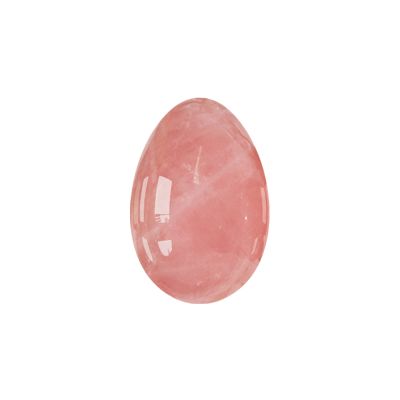Undrilled Yoni Eggs 45X30mm Natural Rose Quartz Massage Egg Obsidian Crystal Jade Eggs Kegel Exercise Massage Ball,Rose Quartz Eggs