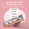 20-Pack Premium SmoothGlide Womens Razors Blades - Diamond-Coated 6-Blade Razors for Women w/Sensitive Skin - FFS Razor Blades Refill w/Lubricating Vitamin E Strip & Built-In Bikini Shaver Trimmer view 2