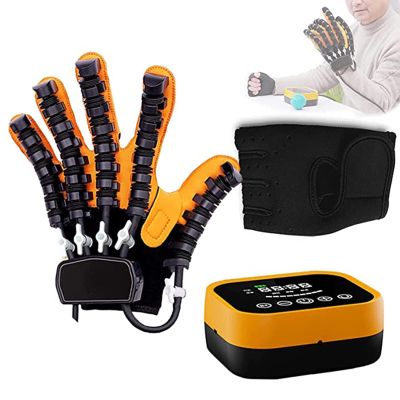 TOOJUN Stroke Rehabilitation Robot Gloves Finger And Hand Function Rehabilitation Trainer for Hand Pain Relief Therapy - Arthritis,LeftHand-M