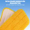 HOMTOYOU Spray Mop Pads Replacement 15.3*5.1 Inch Microfiber Reusable Washable Floor Mop Pads Refills Machine Washable Dry Wet Mop Heads for Floor Cleaning - 6 Pack view 3
