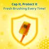 Minions Little Teeth Toothbrush for Kids with Protection Cap, Soft Rounded Bristles, Comfortable Handle Grip and Suction Cup for Upright Storage for Children Ages 3+ view 4