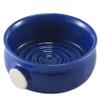 Abledance Ceramic Men's Shaving Mug Bowl Cup Thread Bottom Wide Mouth for Shave Brush and Shaving Soap Royal Blue view 3