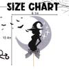 A Baby is Brewing Crescent Moon Cake Topper - Pregnant Witch Cake Topper, Halloween Baby Shower, Photo Booth Props, Cake Decoration for Personalized. view 2