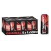 Lucozade Energy Alert Original 6x4x500ml- can ; High Caffeine Energy Drink ; Naturally-sourced caffeine ;Great Taste; Contains vitamin B3 to help reduce tiredness ;Fully recyclable view 1