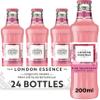 The London Essence Co. Pink Grapefruit Soda, Premium Cocktail Mixer, 200ml, Pack of 24 bottles, No Artificial Colours Preservatives or flavours, Low Calorie view 1