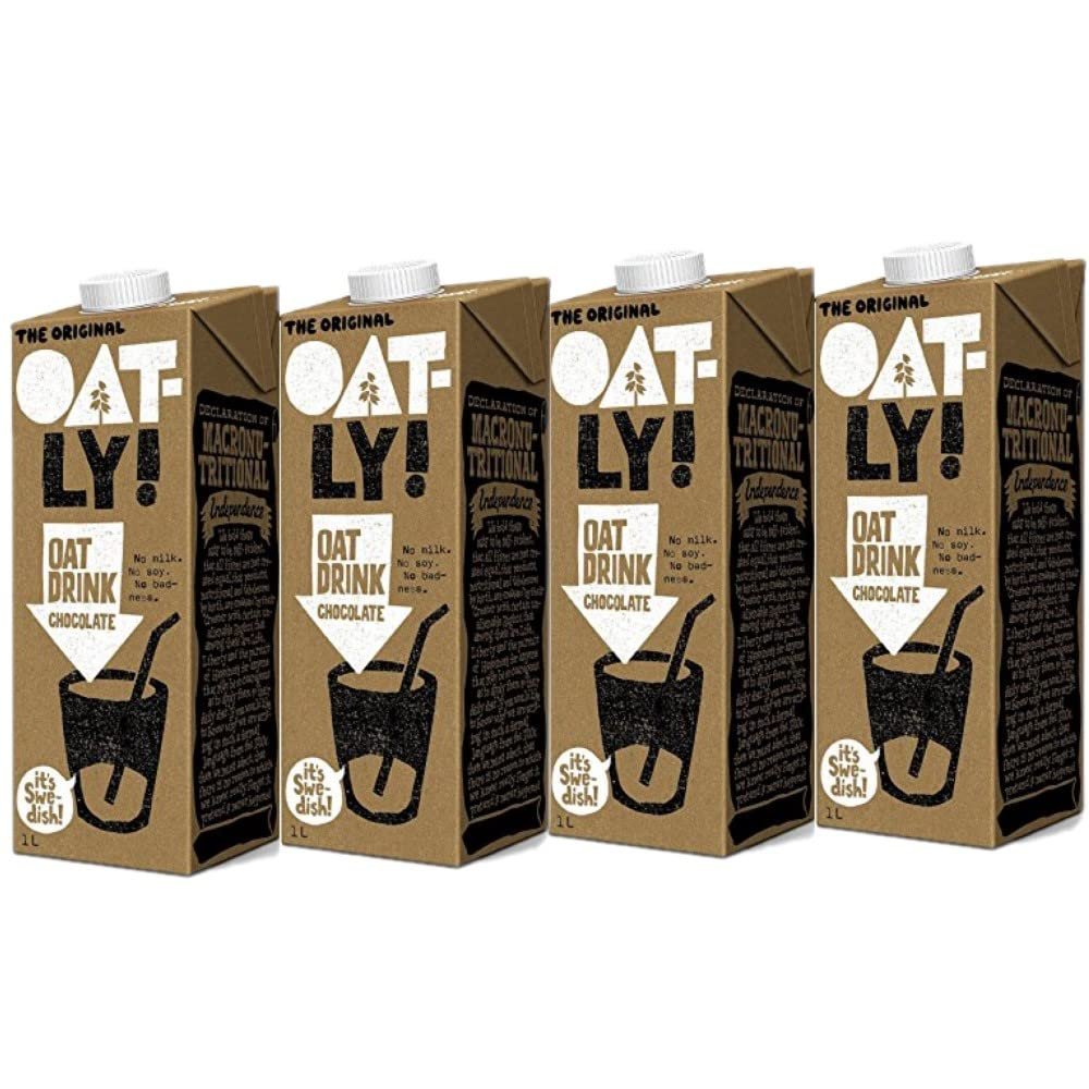 4 x 1 litre Original Chocolate Oat Milk Bundle Chocolate Drink Nutritional Drink Dairy Free
