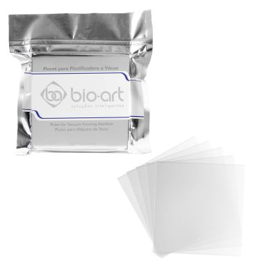 JMU Dental Vacuum Forming Sheets Hard Crystal 0.75mm, 5 Sheets Dental Lab Splint Thermoforming Materials Square 5'' x 5''