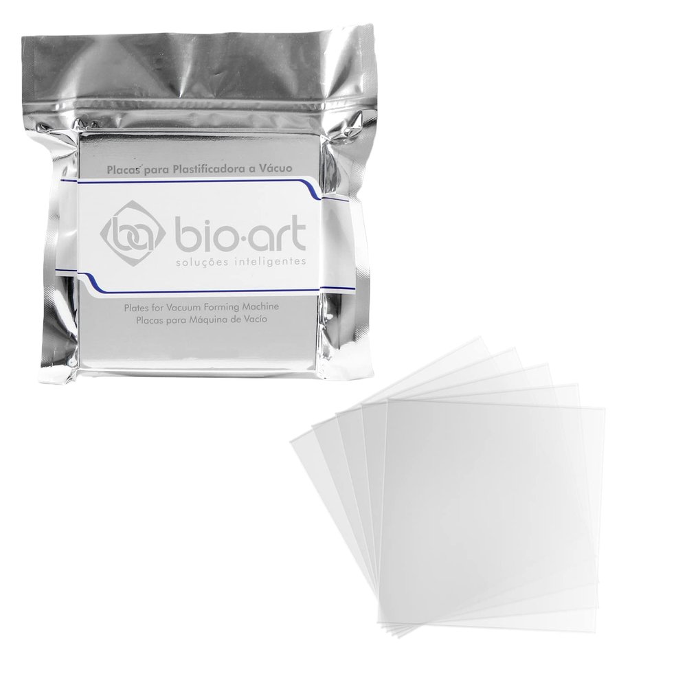 JMU Dental Vacuum Forming Sheets Hard Crystal 0.75mm, 5 Sheets Dental Lab Splint Thermoforming Materials Square 5'' x 5''
