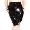 SUPERCH Latex Skirt Women's Pencil Skirt Outfit Latex Purple view 1