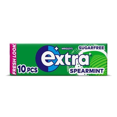 2 Full Packs of WRIGLEY'S EXTRA Chewing Gum (60 Single Packs) Spearmint