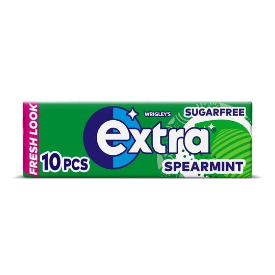 2 Full Packs of WRIGLEY'S EXTRA Chewing Gum (60 Single Packs) Spearmint