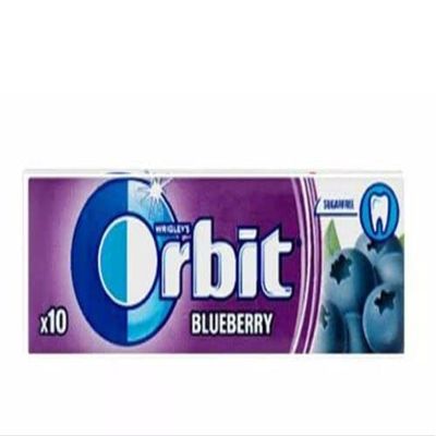 2 Full Packs of WRIGLEY'S Orbit Chewing Gum (60 Single Packs) Blueberry