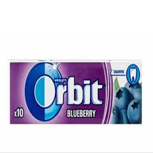 2 Full Packs of WRIGLEY'S Orbit Chewing Gum (60 Single Packs) Blueberry