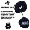 DrinkSafe I The Anti-Drug Scrunchie Protects Glass Reusable Whenever You Want, Anti-Spill for Parties and Festivals Safely I Black view 4