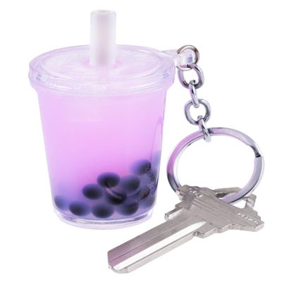 Boba Tea Charm Keychain