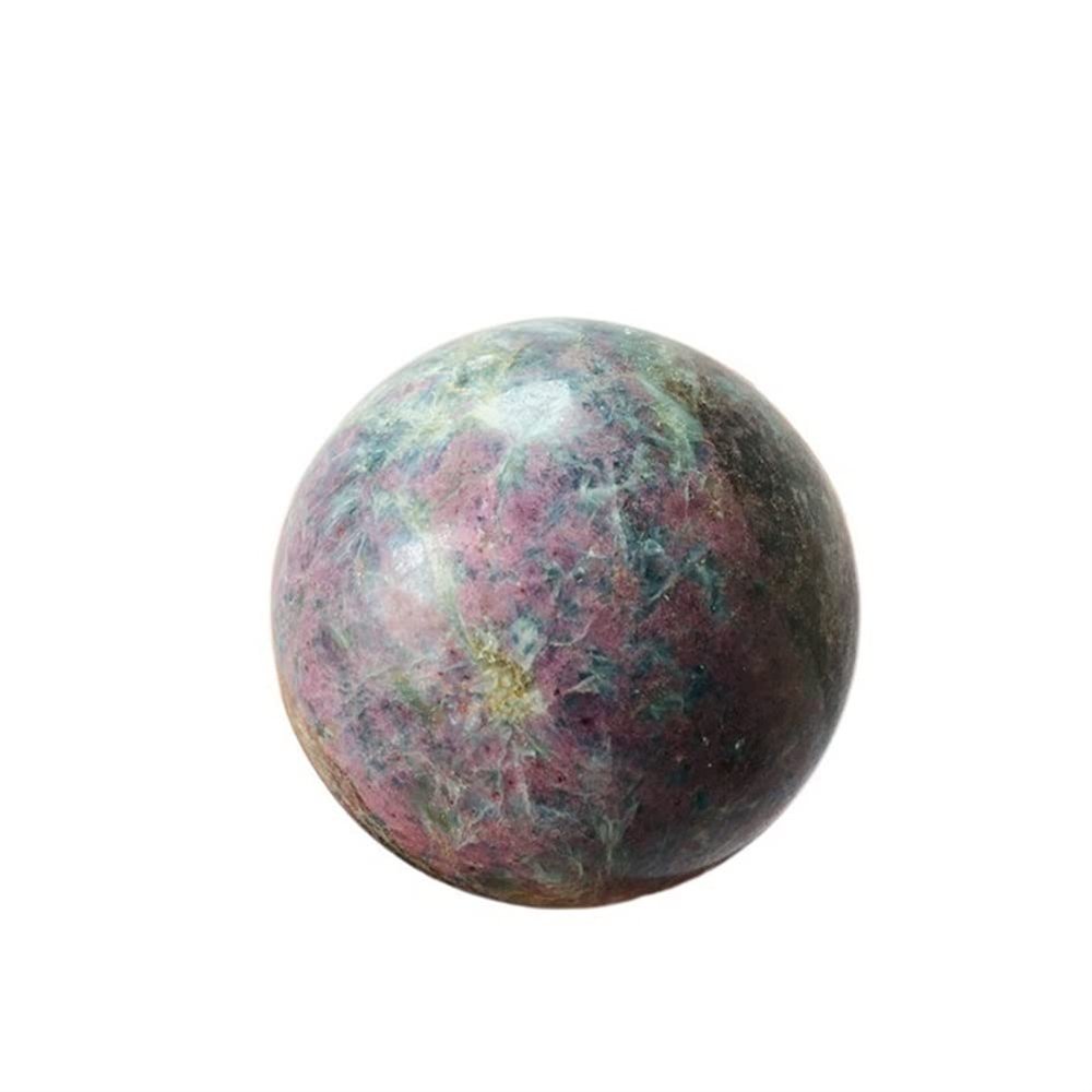 WGPHD meditation home Natural crystal ball red and green baby stone quartz ball (Size : 8-9cm)