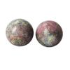 WGPHD meditation home Natural crystal ball red and green baby stone quartz ball (Size : 8-9cm) view 2