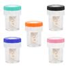 Zsanhua 5 Pieces Contact Lens Barrel Cases, Plastic Portable Contact Lens Cleaner Washer Manual Rotation Contact Lens Cleaning Case for Daily Eyes Care (5 Colors) view 1