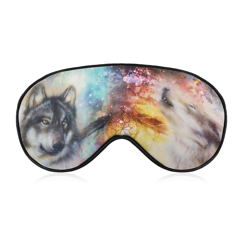 Dream Catcher Sacred Deer Sleep Eye Mask for Men Women Teens Kids, Night Sleep Eye Shade Cover & Blindfold, Block Out Light, Soft Comfort for Travel Yoga Nap