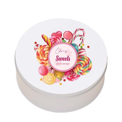ukgiftstoreonline Personalised Any Name Candy Sweet Storage Tin Gift