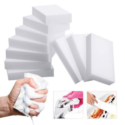 100Pack Magic Sponge Eraser | Extra Large Melamine Sponge Foam in Bulk | Multi-Functional Household Cleaning Sponge for Kitchen, Bathrooms, Sink, Walls, Vehicles, Shoes | No Scratch Cleaning Pads