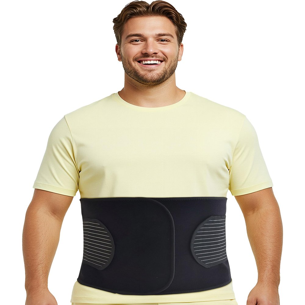 Plus Size Hernia Belt for Men & Women | Post Surgery Abdominal Binder Postpartum Belly Band Belly Wrap | Hysterectomy, Umbilical Inguinal Hernia | Belly Binder & Tummy Tuck (XXXL)