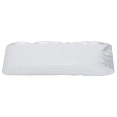 Miskall 50m x 50mm Food Grade Plastic Inedible Sausage Ham Hot Dog Casing Shell for Sausage Making White