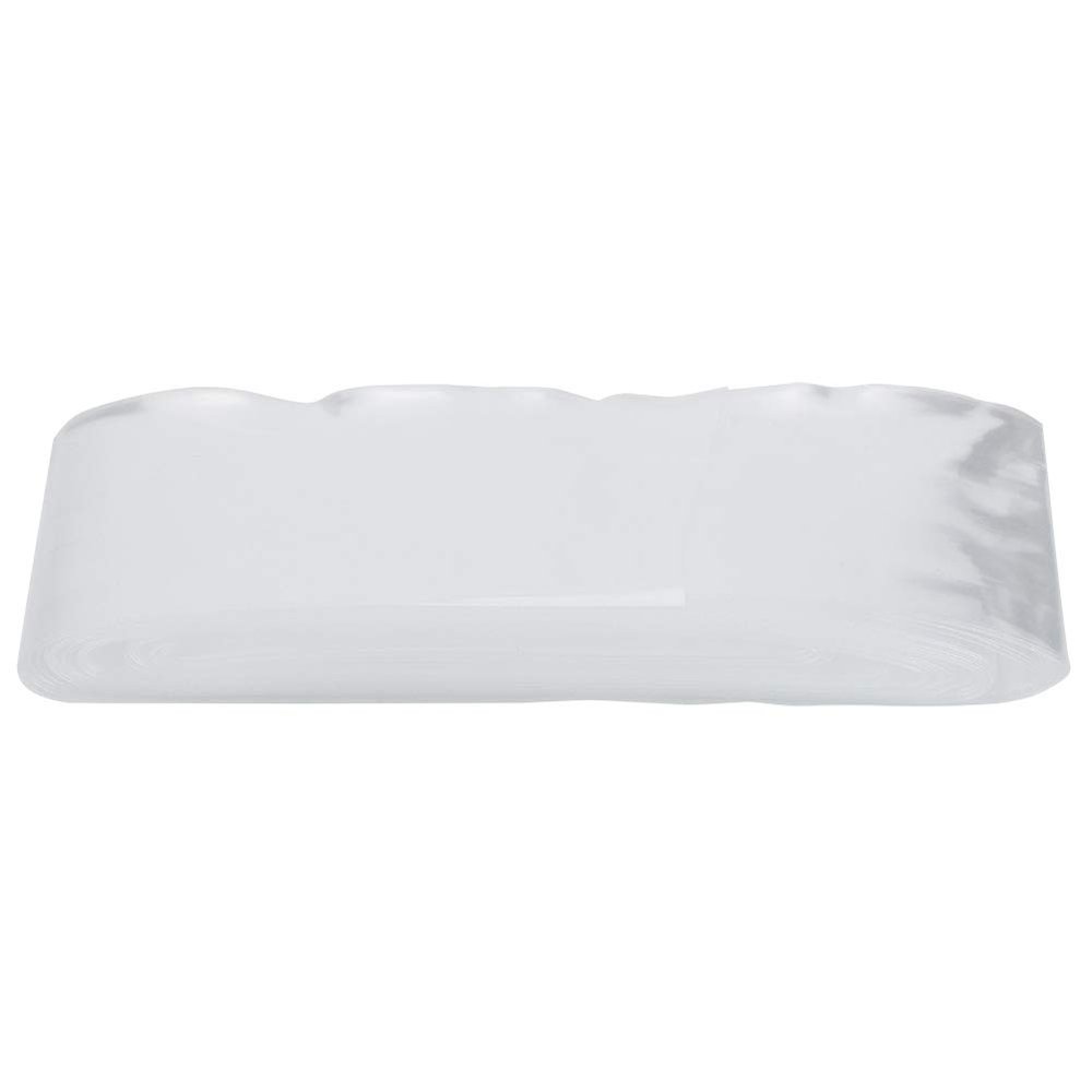 Miskall 50m x 50mm Food Grade Plastic Inedible Sausage Ham Hot Dog Casing Shell for Sausage Making White