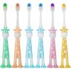 6 Packs Kids Toothbrushes, TACYKIBD Soft Bristle Toddler Toothbrush, Children's Manual Toothbrushes with Suction Cup for Storage, Independent Packaging Tooth Brush for Girls and Boys 3-12 Years view 1