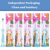 6 Packs Kids Toothbrushes, TACYKIBD Soft Bristle Toddler Toothbrush, Children's Manual Toothbrushes with Suction Cup for Storage, Independent Packaging Tooth Brush for Girls and Boys 3-12 Years view 4