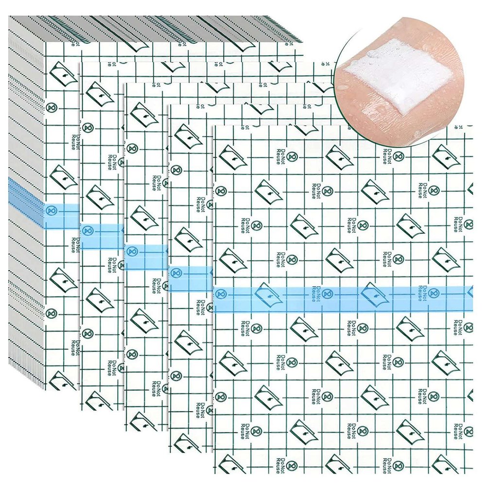 Ntcpefy 50 Pieces Shower Waterproof Disposable Transparent Bandage Cover for Tattoos Swimming Showering