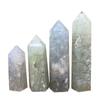 WGPHD quartz decoration 1PC Polished Point Crystal Prehnite Tower Prehnite Point For Decoration (Size : 7-8CM) view 1