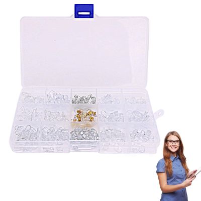 2Pcs Glasses Nasal Pad | Nose Pad Replacement for Eyeglasses,Nose Pieces Soft Pads, 15 Styles 300 Bit Nose Bridges Nose Pads for Glasses Glasses