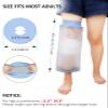 Waterproof Knee Cover for Shower Adult After Surgery, Upgraded Knee Surgery Shower Cover Watertight Knee Cast Protector for Knee Replacement Surgery Wound Burns Broken, Soft Stretchy Reusable view 2